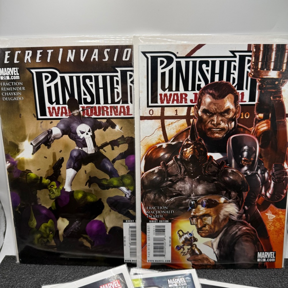 Marvel Punisher War Journal Comic Lot 22 23 24 25 26 Secret Invasion Fraction